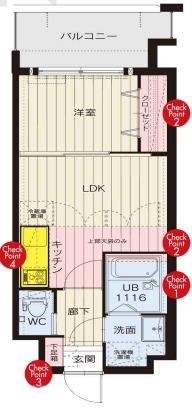 NO.87 MARIAGE STATION(1LDK/4階)の間取り写真