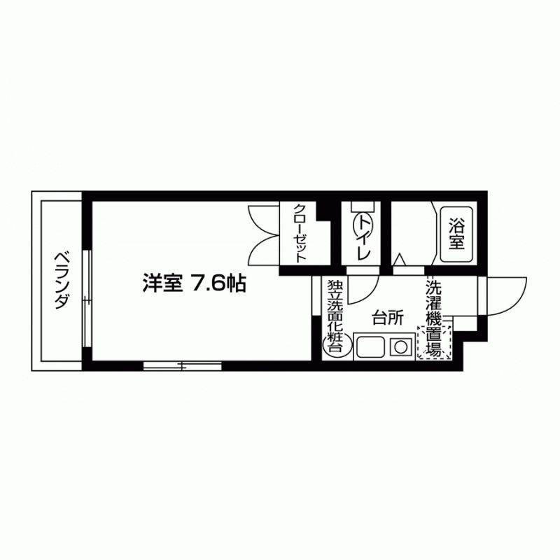 AUGUSTA壱番館(1K/2階)の間取り写真