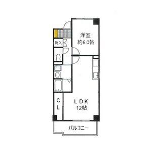 シーズンコート八事(1LDK/4階)の間取り写真