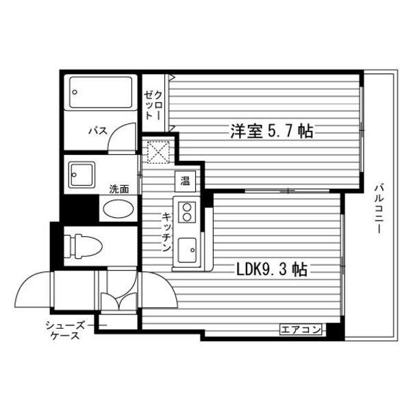 ルラシオン北7条(1LDK/3階)の間取り写真