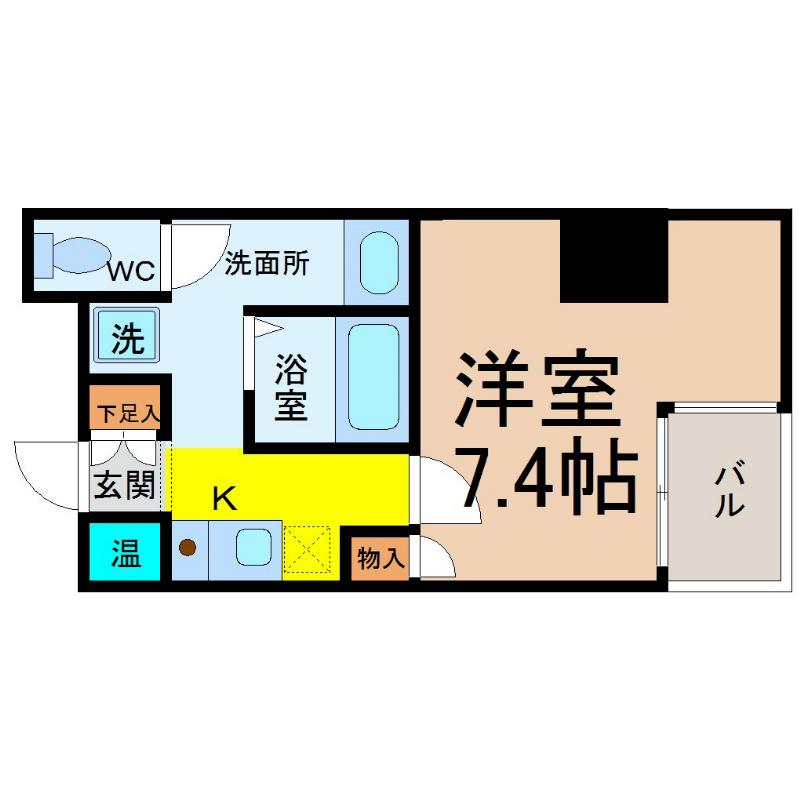 プラチナ名古屋ビル(1K/6階)の間取り写真