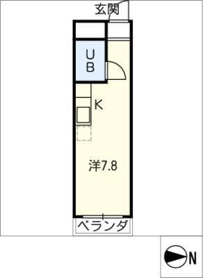 メゾン車道(ワンルーム/3階)の間取り写真