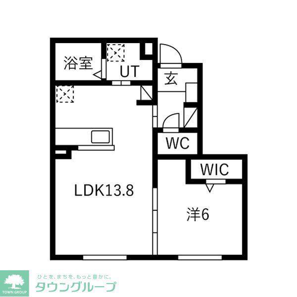 プリミエール昭和区山脇町(1LDK/1階)の間取り写真