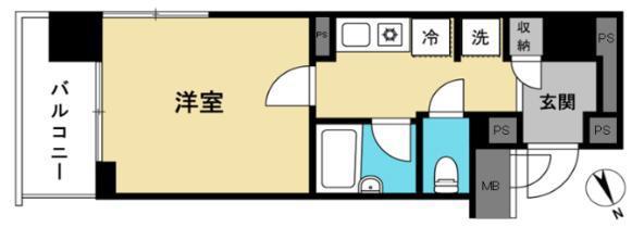 URBAN・STAGE上野アーバンステージ上野(1K/4階)の間取り写真