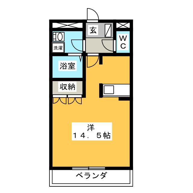 IVY HEIGHTS(ワンルーム/2階)の間取り写真