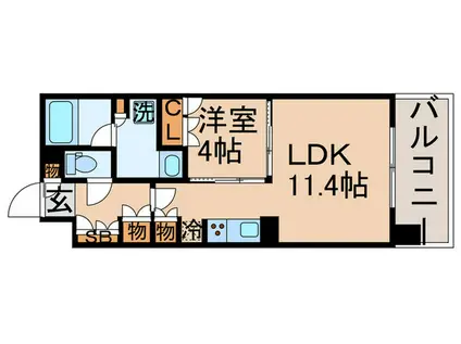 東京ミッドベイ勝どき(1LDK/2階)の間取り写真