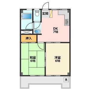 リアライズ穂積I(2DK/3階)の間取り写真