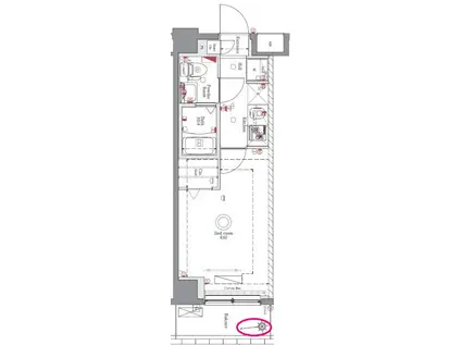 REXZY西川口AZIV(1K/5階)の間取り写真