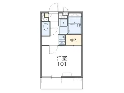 シャルマン(1K/2階)の間取り写真