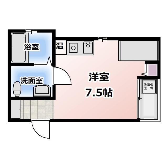 ハイムノルドステン(ワンルーム/2階)の間取り写真