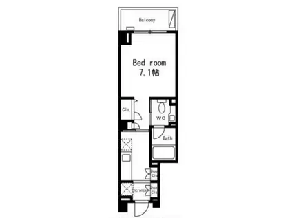 ラフィネ・パルク荻窪(1K/5階)の間取り写真