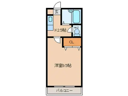南大野田トマト館(1K/2階)の間取り写真