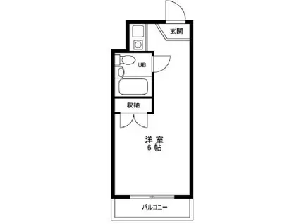 スカイコート西日暮里(ワンルーム/3階)の間取り写真