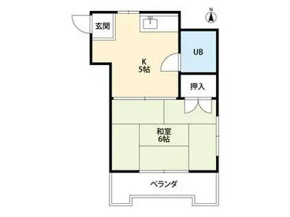 千代田マンション正明寺チヨダマンションショウ(1K/3階)の間取り写真