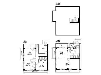 パールハイツ(4SLDK/2階)の間取り写真