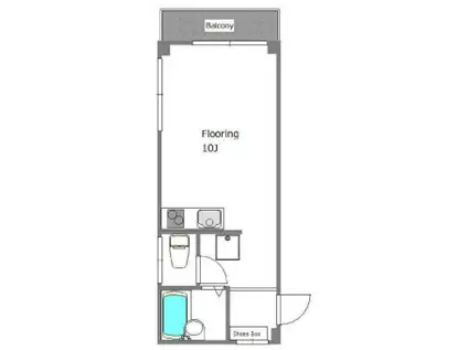 ワイズカーサ池尻大橋(ワンルーム/3階)の間取り写真