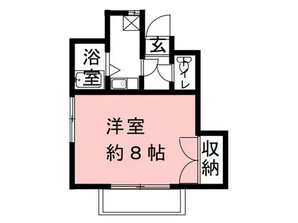 KT FLAT(1K/2階)の間取り写真