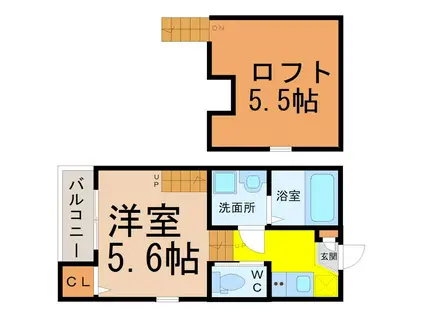 シャルムウチヤマ(1K/1階)の間取り写真