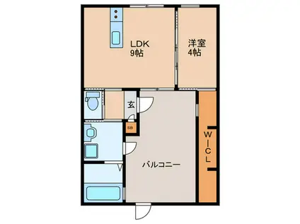 ERFOLG THANKS A(1LDK/2階)の間取り写真