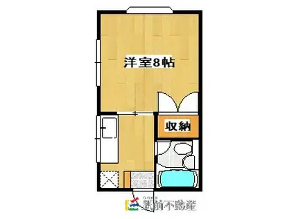 北野ハイツA(1K/1階)の間取り写真