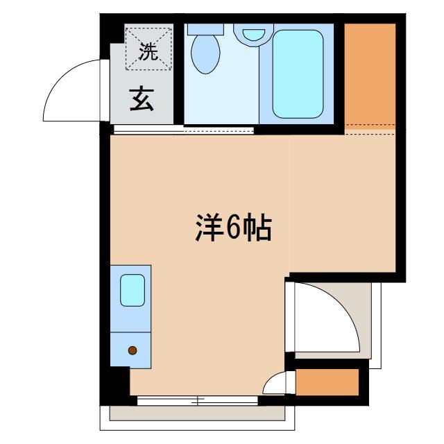 サンシティ城東2号館(1K/5階)の間取り写真