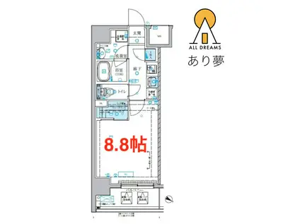 ベルシード横濱大通公園(1K/5階)の間取り写真