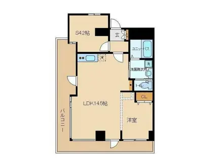 グランデ笹塚(1SLDK/6階)の間取り写真