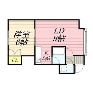 ドミール22(1LDK/3階)の間取り写真