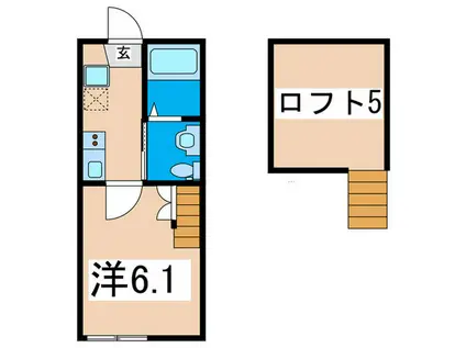 セレスト横浜戸塚(1K/1階)の間取り写真