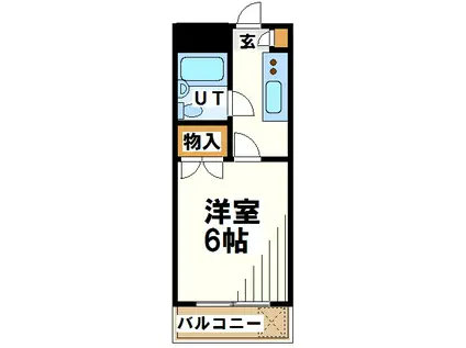 アメニティヒロ(1K/2階)の間取り写真