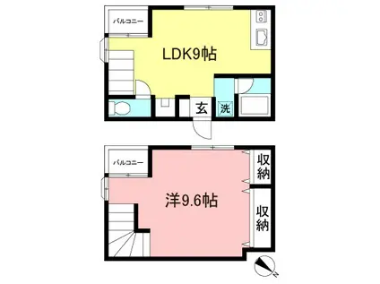 サンハイツ壱番館(1LDK/1階)の間取り写真