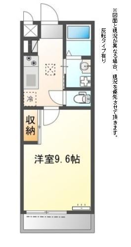 大堀町工事(1K/1階)の間取り写真