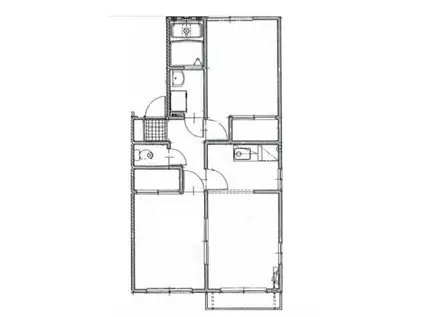 コーポ藤V(2LDK/2階)の間取り写真