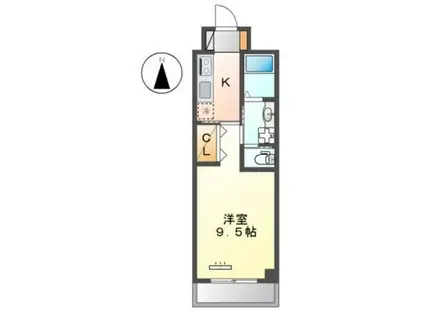 アヴァンス(1K/3階)の間取り写真