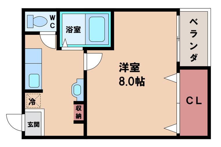 エルマーレ(1K/3階)の間取り写真