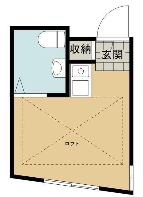 ボヌール上石神井(ワンルーム/4階)の間取り写真