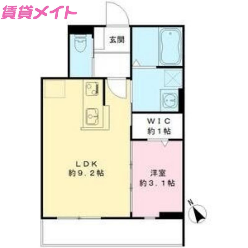 MAISON DE PLAINE(1LDK/2階)の間取り写真