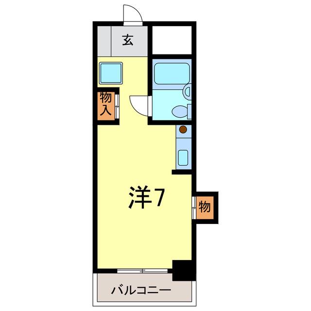 第20オーシャンプラザ(ワンルーム/2階)の間取り写真