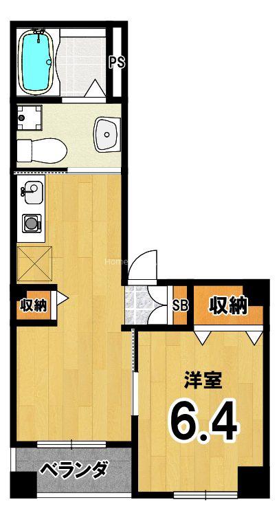 メゾンアーサー(1DK/2階)の間取り写真