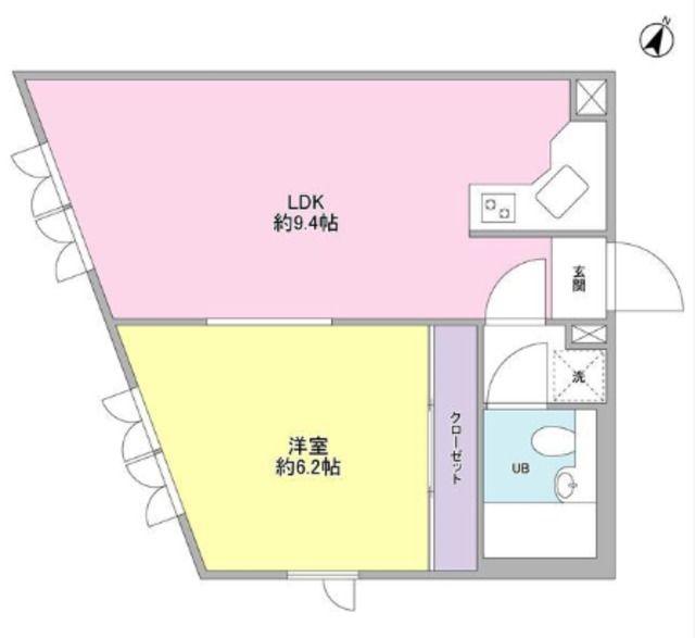 アルコすくも(1LDK/2階)の間取り写真