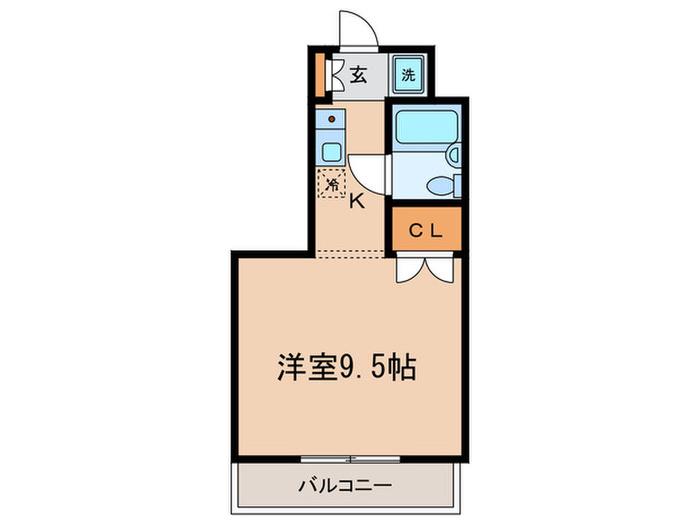 アーバン和光(1K/1階)の間取り写真