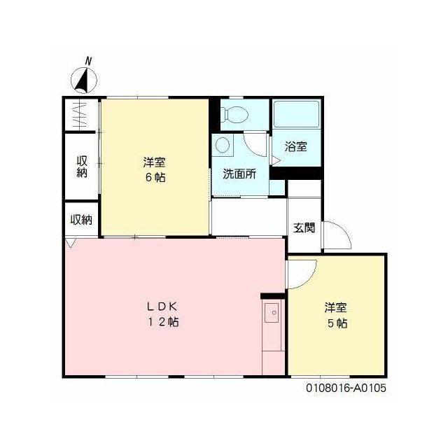 グランドメゾン東 (2LDK/1階)の間取り写真