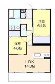アルテマイスターIO(2LDK/4階)の間取り写真