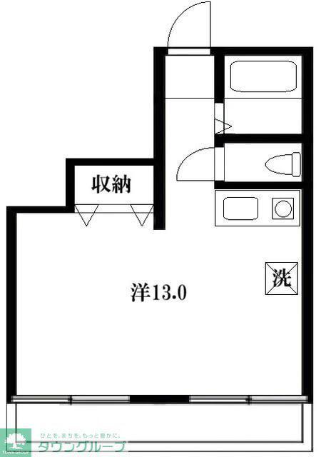 アーバングリーンハイツ(ワンルーム/1階)の間取り写真