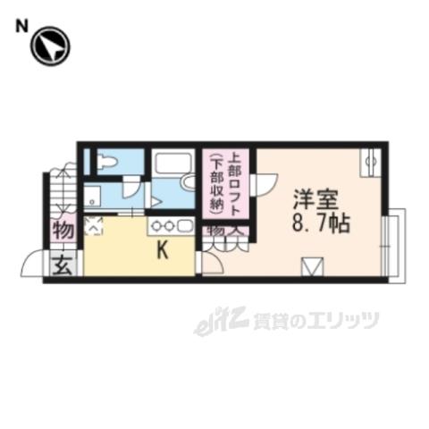 レオネクストカストル雄(1K/2階)の間取り写真