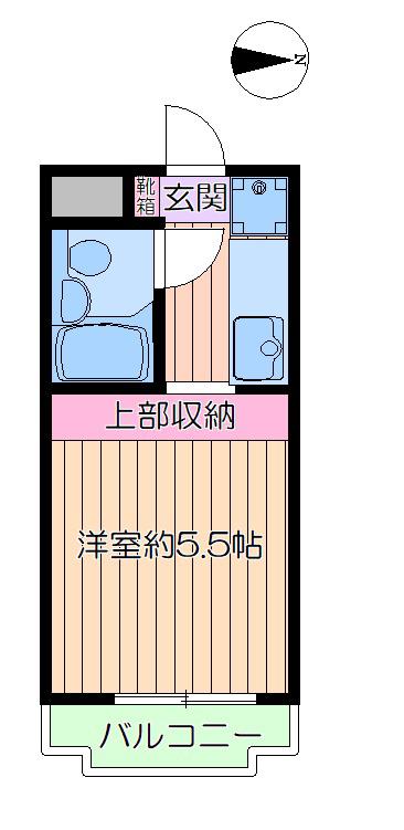 第5セントラルコーポ(ワンルーム/3階)の間取り写真