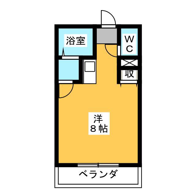 メゾン各務II(ワンルーム/1階)の間取り写真