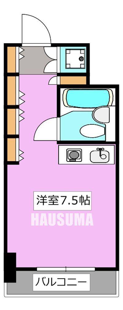 朝日プラザ東池袋(ワンルーム/4階)の間取り写真