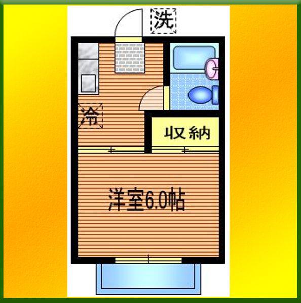 プチコート(1K/2階)の間取り写真