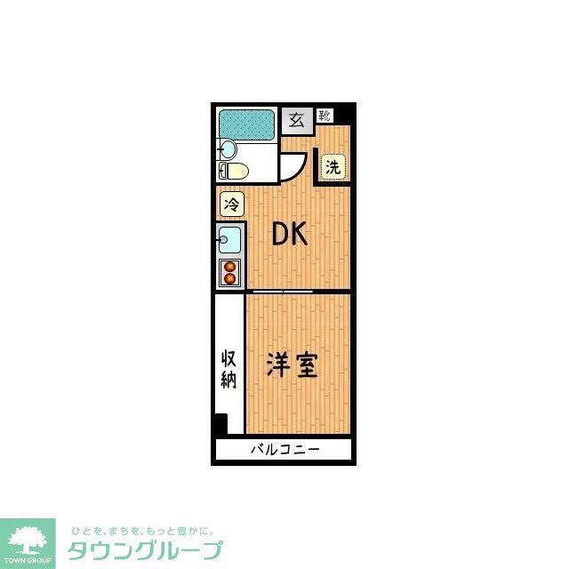 ハイツリヴァ・スター(1DK/5階)の間取り写真